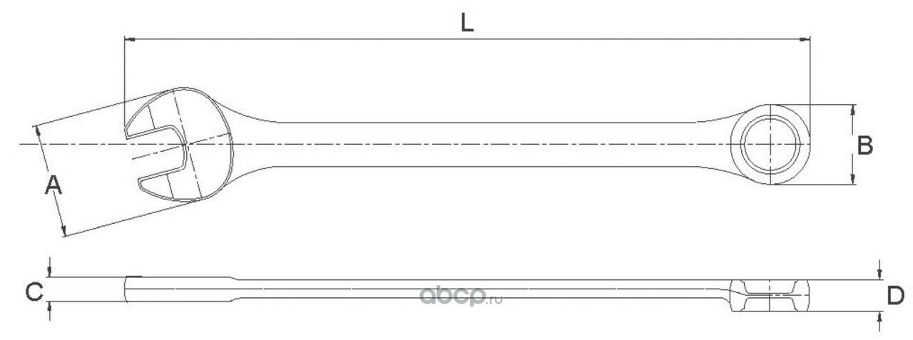 Ключ комбинированный 18 мм LICOTA AWTERS18