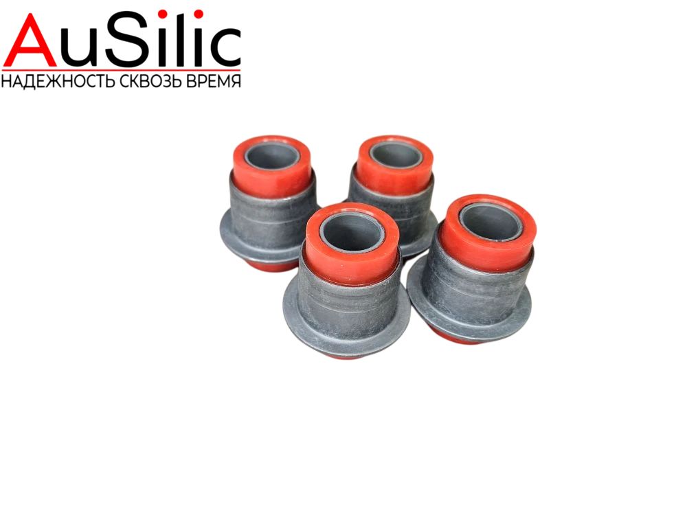 Комплект полиуретановых сайлентблоков нижнего рычага 4 шт AuSilic 30068-PB для ВАЗ, лада для 2101-0290404000; 21010290404000