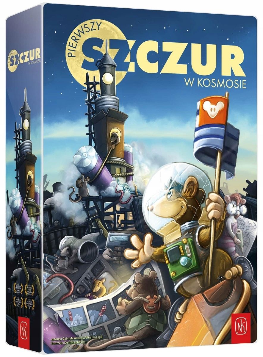 Настольная игра Nasza Ksiegarnia Первый крыс в космосе, семейная игра для детей