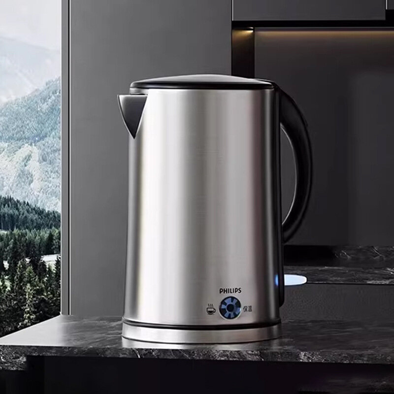 Электрический чайник Philips HD9316 1.7L из нержавеющей стали с функцией термоса для дома и офиса