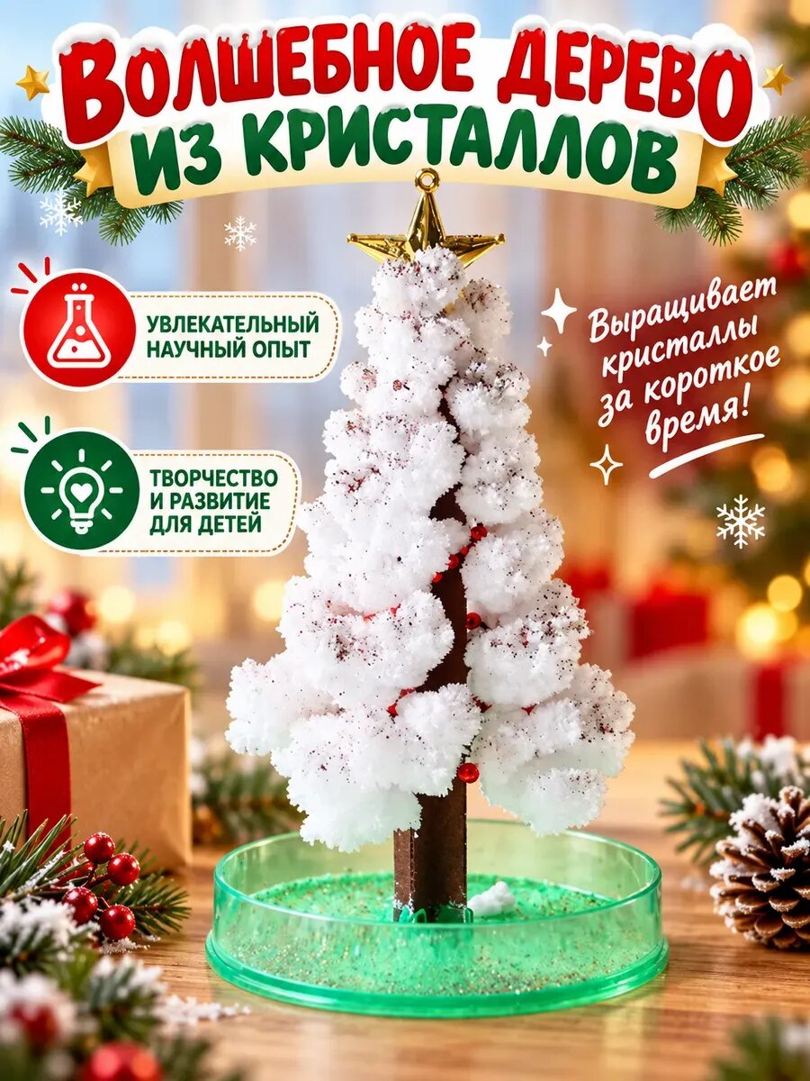 Волшебное дерево из кристаллов