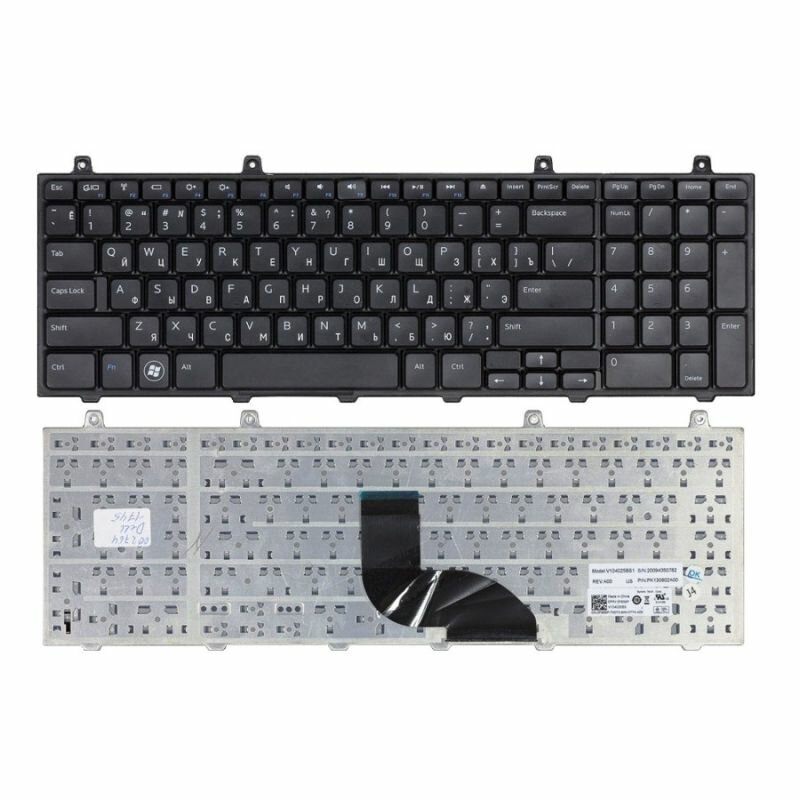 Клавиатура для ноутбука Dell Studio 1745, 1747, 1749, XPS 17 L701X черная