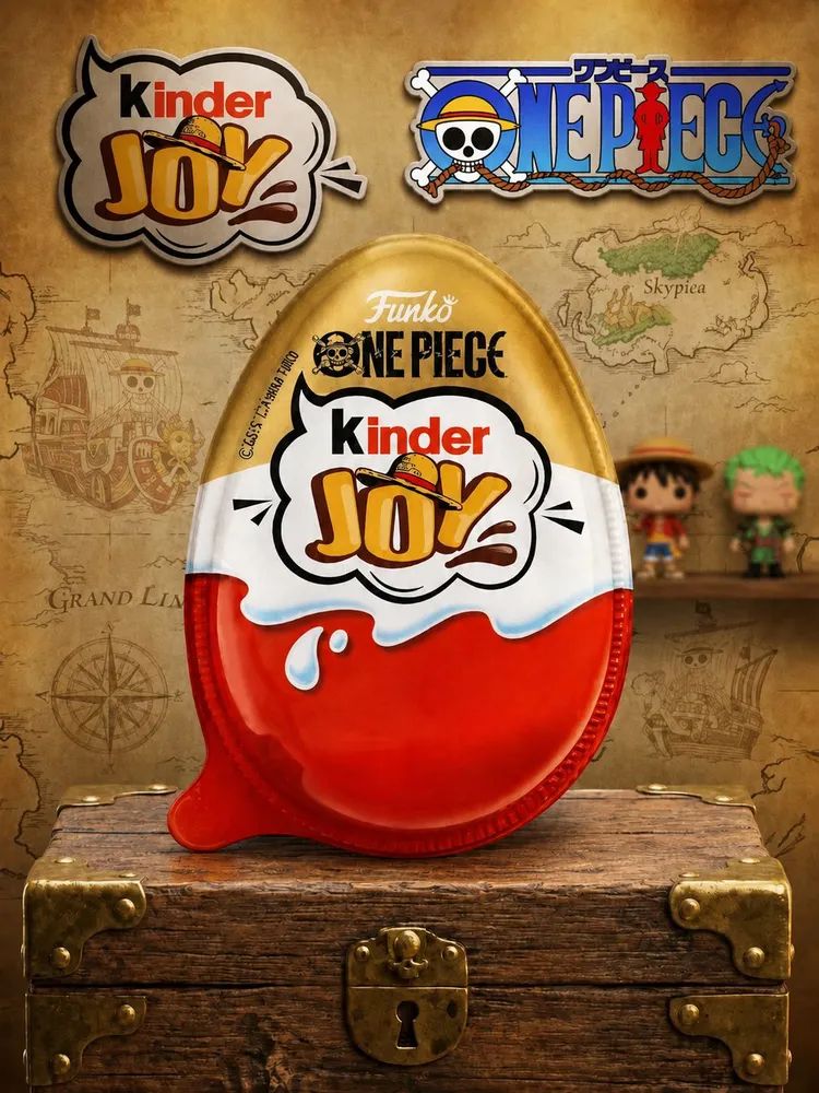 Яйцо шоколадное Kinder Joy Ван-Пис, One Piece Funko Киндер Джой, 20г
