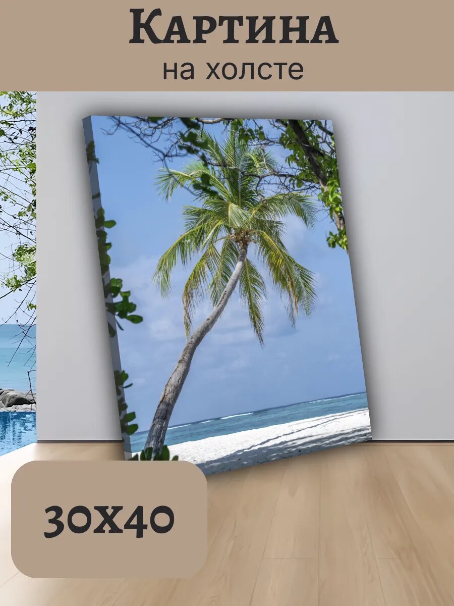 Картина Постер Мальдивы Maldives 30x40 тропический Рай