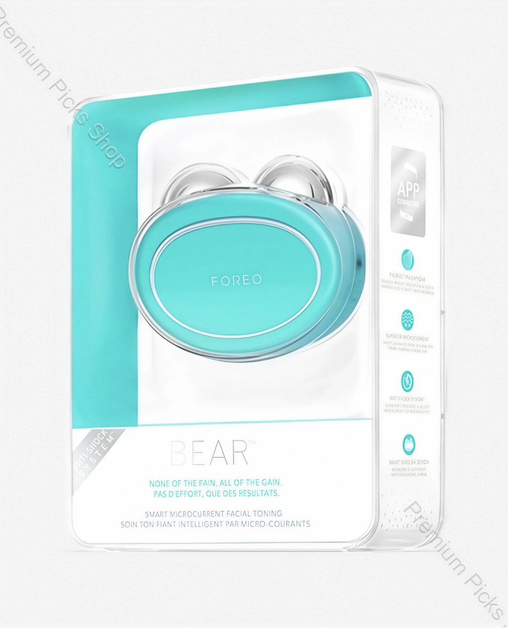 Микротоковый лифтер FOREO BEAR / Массажёр для лица от морщин и отёков / 5 уровня интенсивности