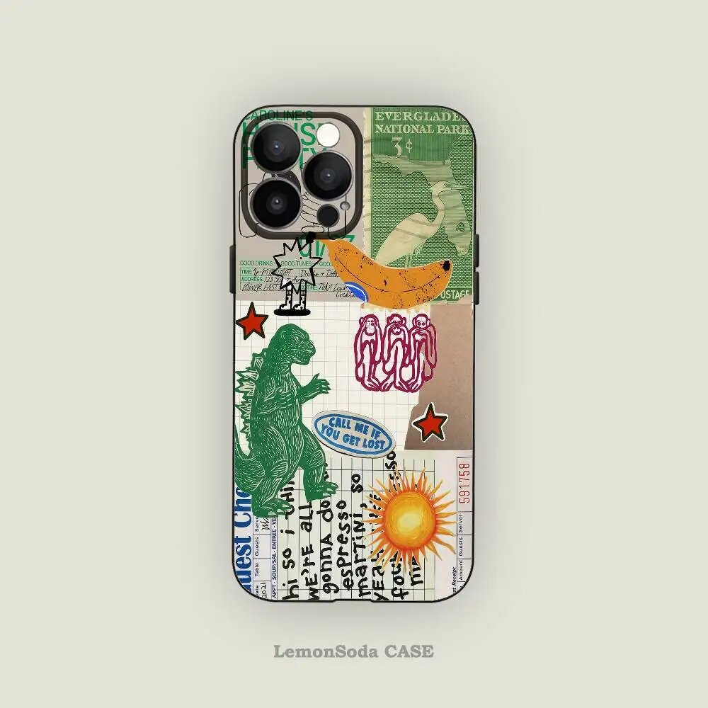 Чехол для iPhone 15 Eclectic Collage
