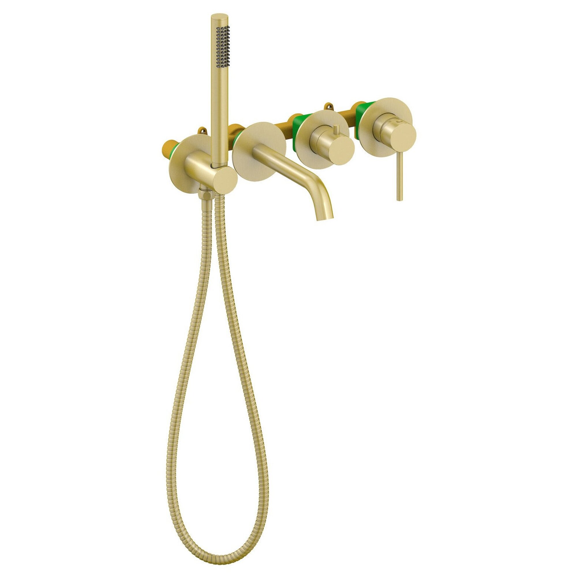 Смеситель для ванны Timo (Тимо) Saona (2314/17YSM) brushed gold для скрытого монтажа с душем