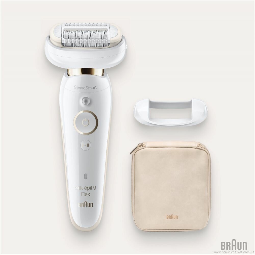 Эпилятор женский для тела Braun SES 9001 3D Silk-epil 9 Flex, белый
