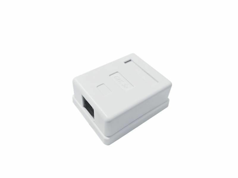 Розетка компьютерная 8P8C (RJ-45) кат.5E UTP 1 порт TOKOV ELECTRIC TKE-SMB-8P8C-1P-UTP