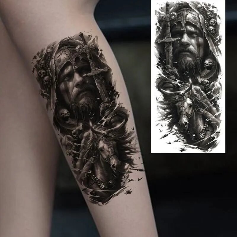 Tattoo'шки Временные тату без пленки (темнеют через 24 часа) 19.8*9.6см, долговременная