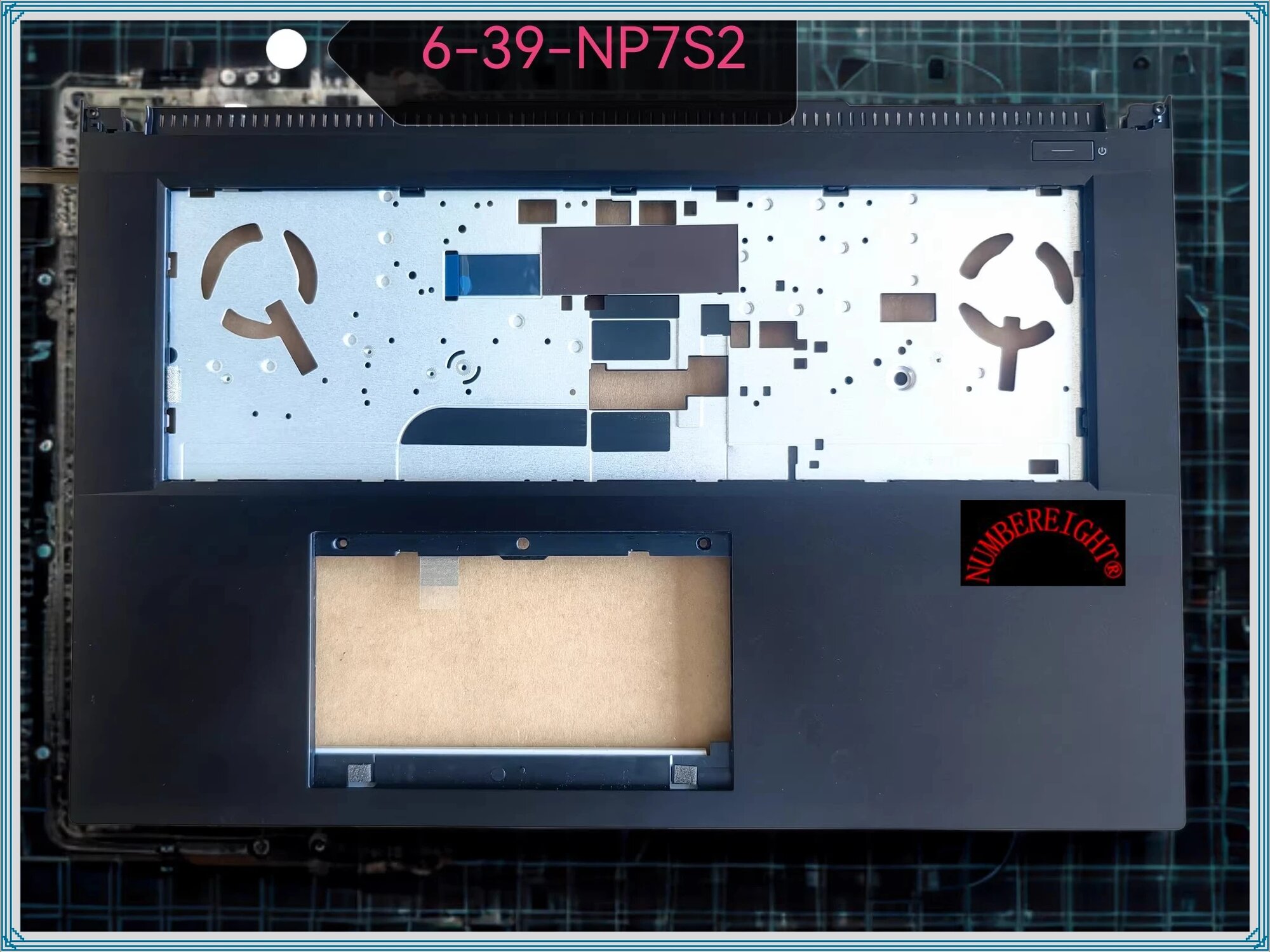Корпус ноутбука C brown X17 AT 90new для Clevo NP70 NP71HP