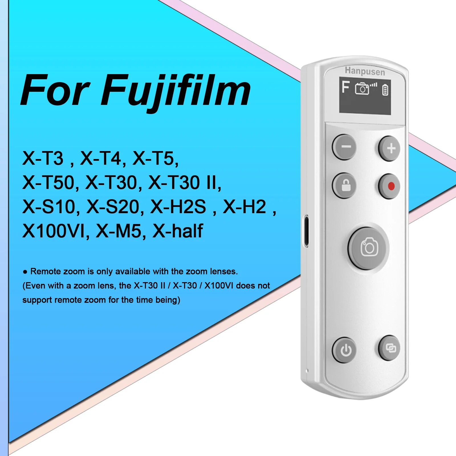 Беспроводной пульт дистанционного управления Hanpusen White for Fujifilm