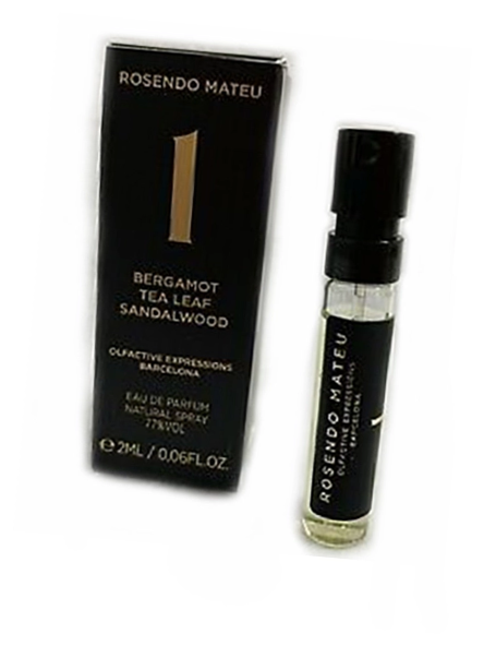 Мини-версия аромата Rosendo Mateu No 1 Bergamot Tea Leaf Sandalwood 2 / Парфюмерная вода Розендо Матеу 1 Бергамот Чай Сандал пробник
