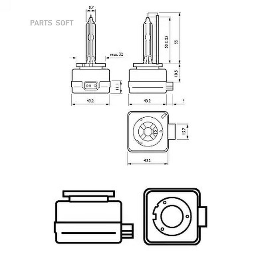 Лампа ксеноновая от официального дистрибьютора, PHILIPS, артикул 85415VIC1