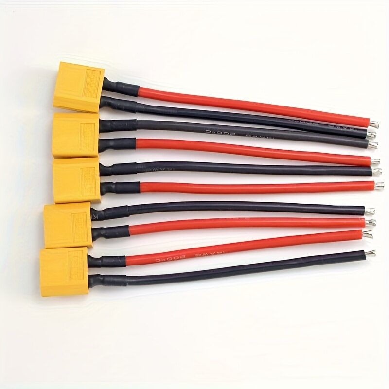 Кабель-удлинитель с разъемом XT60, провод 14 AWG, 5 шт.