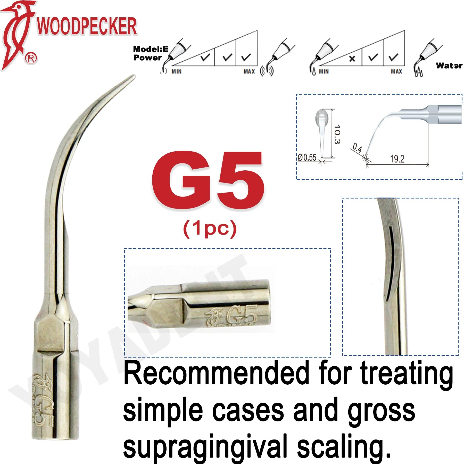 Наконечник Woodpecker G5 для ультразвукового скалера