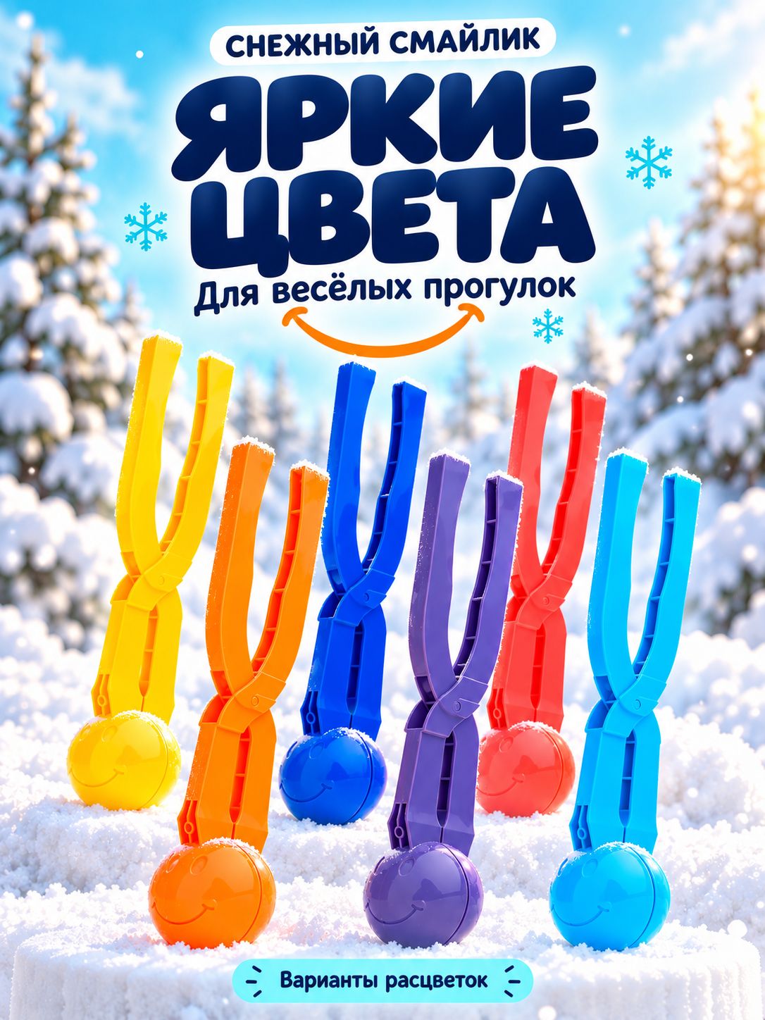 Снежколеп - длина 360 мм, диаметр снежка 70 мм