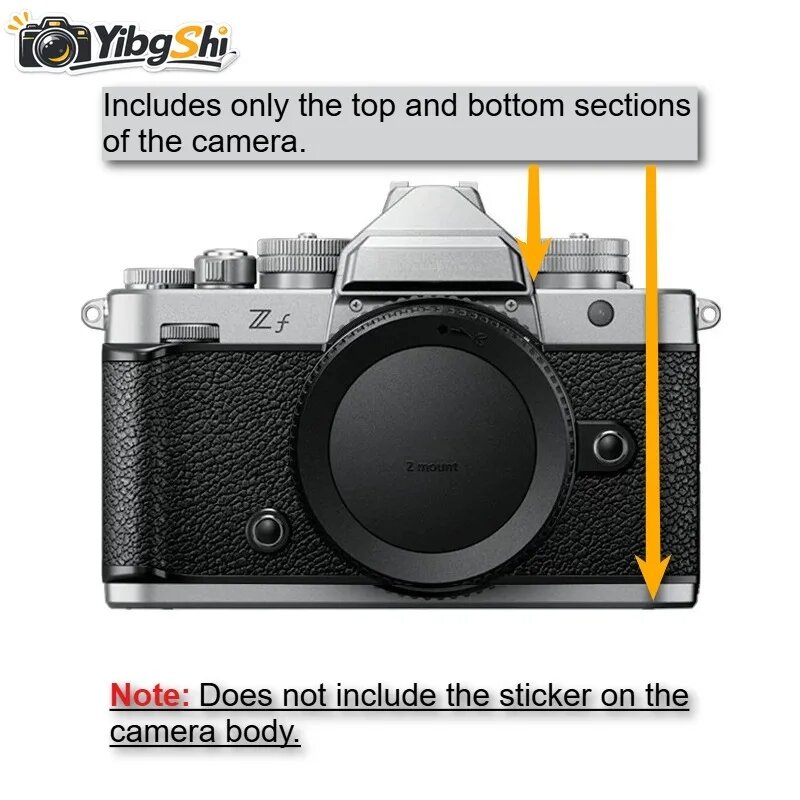 Наклеечка для Nikon Z f, Top and bottom skin