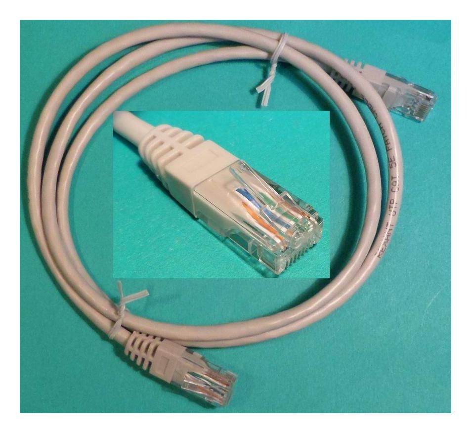 RJ-45 штекер - RJ-45 штекер шнур 1м (патчкорд)
