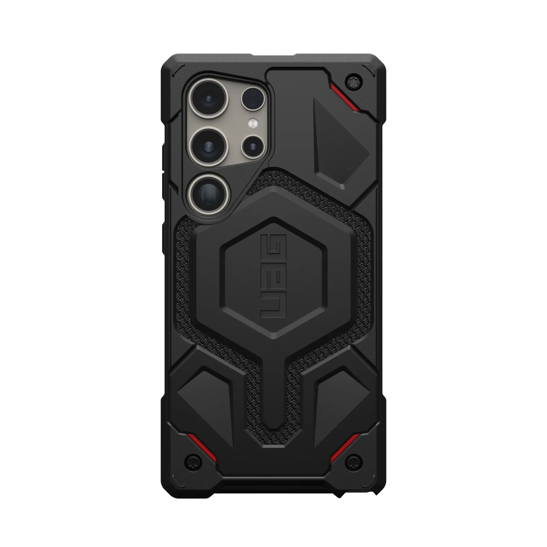 Чехол UAG Monarch Pro MagSafe для Samsung Galaxy S24 Ultra, противоударный, цвет Kevlar Black