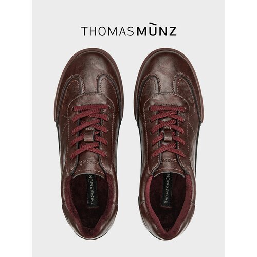фото Кроссовки thomas munz, полнота 4 (ru)/ на узкую и среднюю стопу, размер 39, бордовый