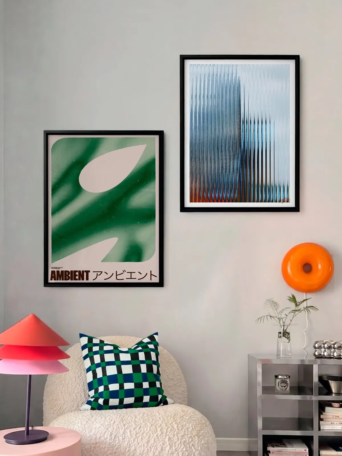 Набор постеров "Ambient Session x Glitch 24.1028", 30x40 см, 2 штуки
