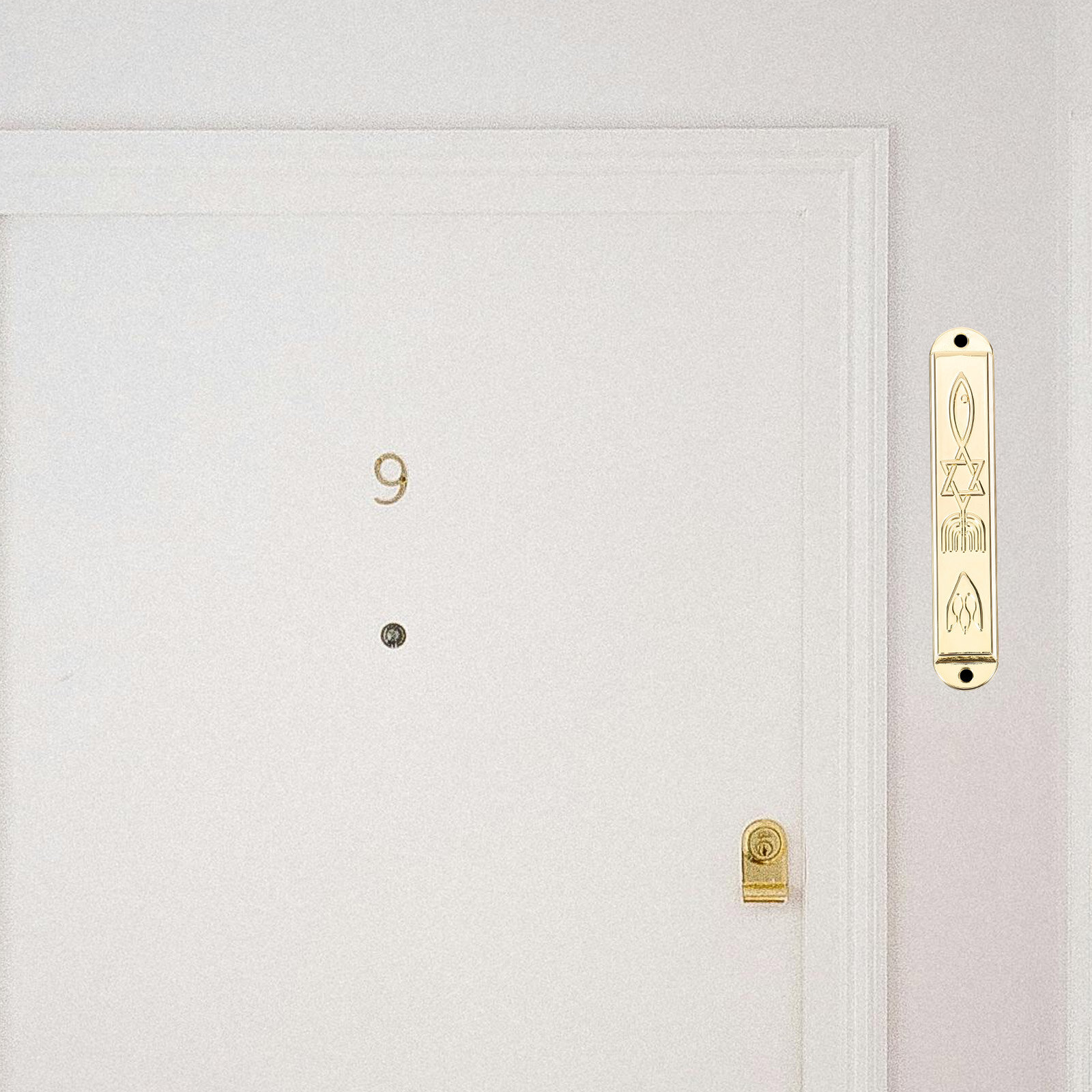 Декоративный Элемент Mezuzah Античный Металлический Укрась Дверь 1 Парой Размер 8 80X1 50X1 00Cm