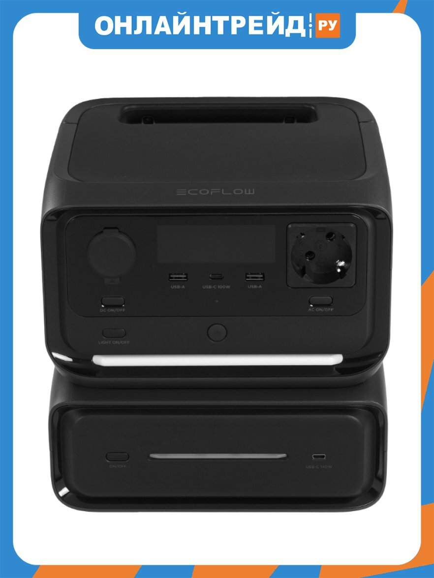 Портативная зарядная станция Ecoflow River 3 Max, 600Вт, черный