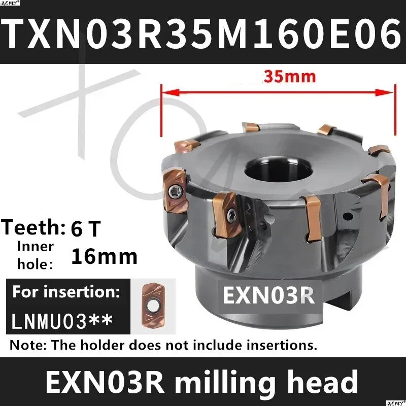 Фреза EXN03R TXN03R35M160E06, 6 зубьев, 16 мм