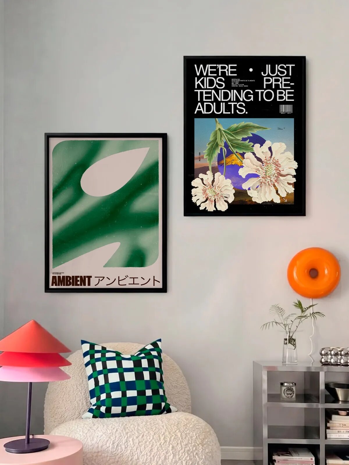 Набор постеров "Ambient Session x Adults", 30x40 см, 2 штуки
