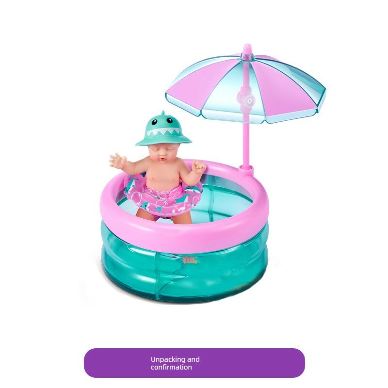 ZURU Minibaby Baby Ball 2nd Series Зеленый Бассейн для Младенца с Куклой