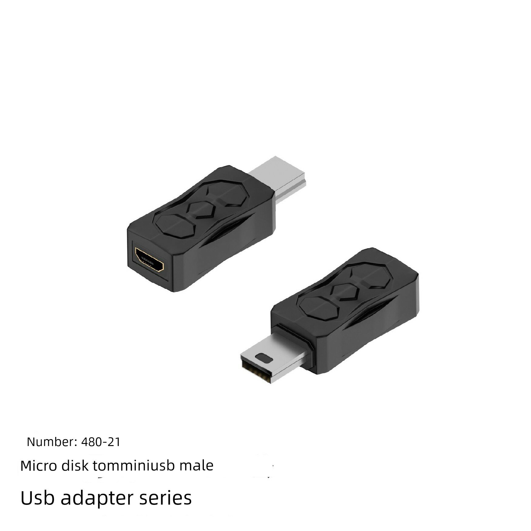 Адаптер микро-USB женский к мини-юсб мужской из алюминиевого сплава для зарядки аксессуаров