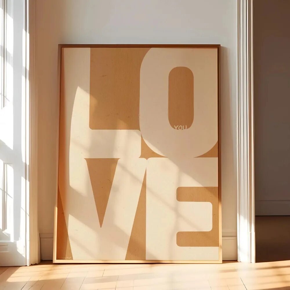 Абстрактный холст с принтом «Любовь» TL2057, 30x40cm no frame