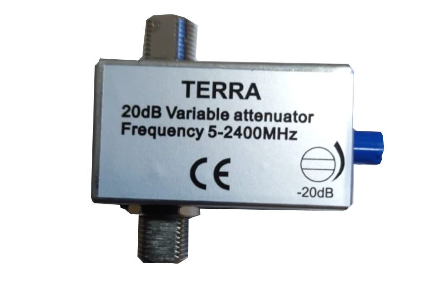 Регулируемый аттенюатор SA30F 0-20 dB TERRA 5-2400МГц