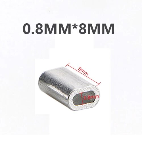 Рыболовные алюминиевые рукава 50 шт, 0,8-3,4 мм 0.8MM-8MM