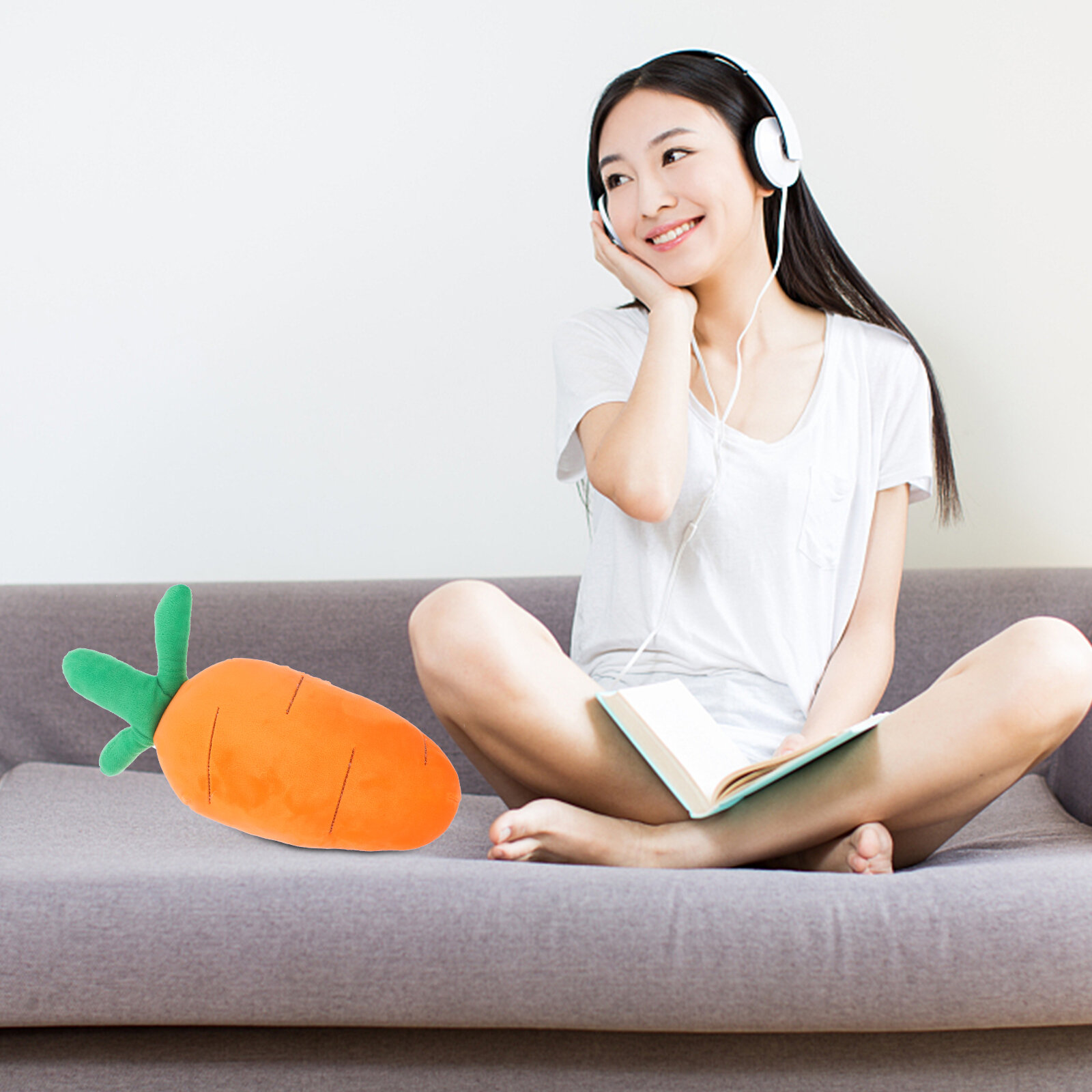 Подушка В Forme Моркови 30cm Игрушка Для Детей Из Экологически Чистых Материалов Оранжевого Цвета