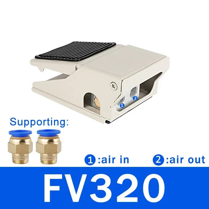 Пневматическая ножная педаль FV320 с разъемом 6 мм