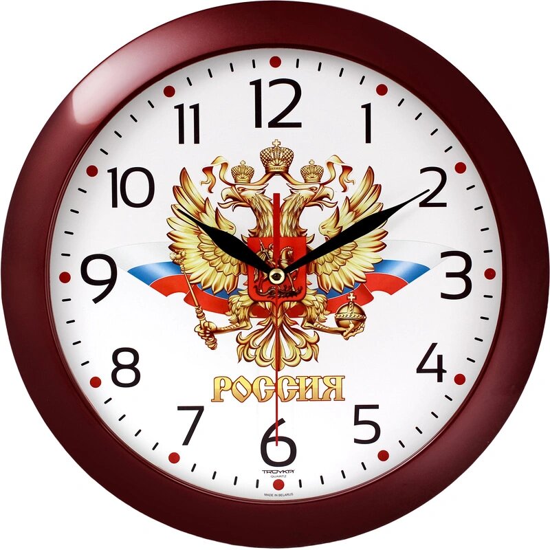 Часы настенные 11131176 круг, d290мм, плав. ход, пластик