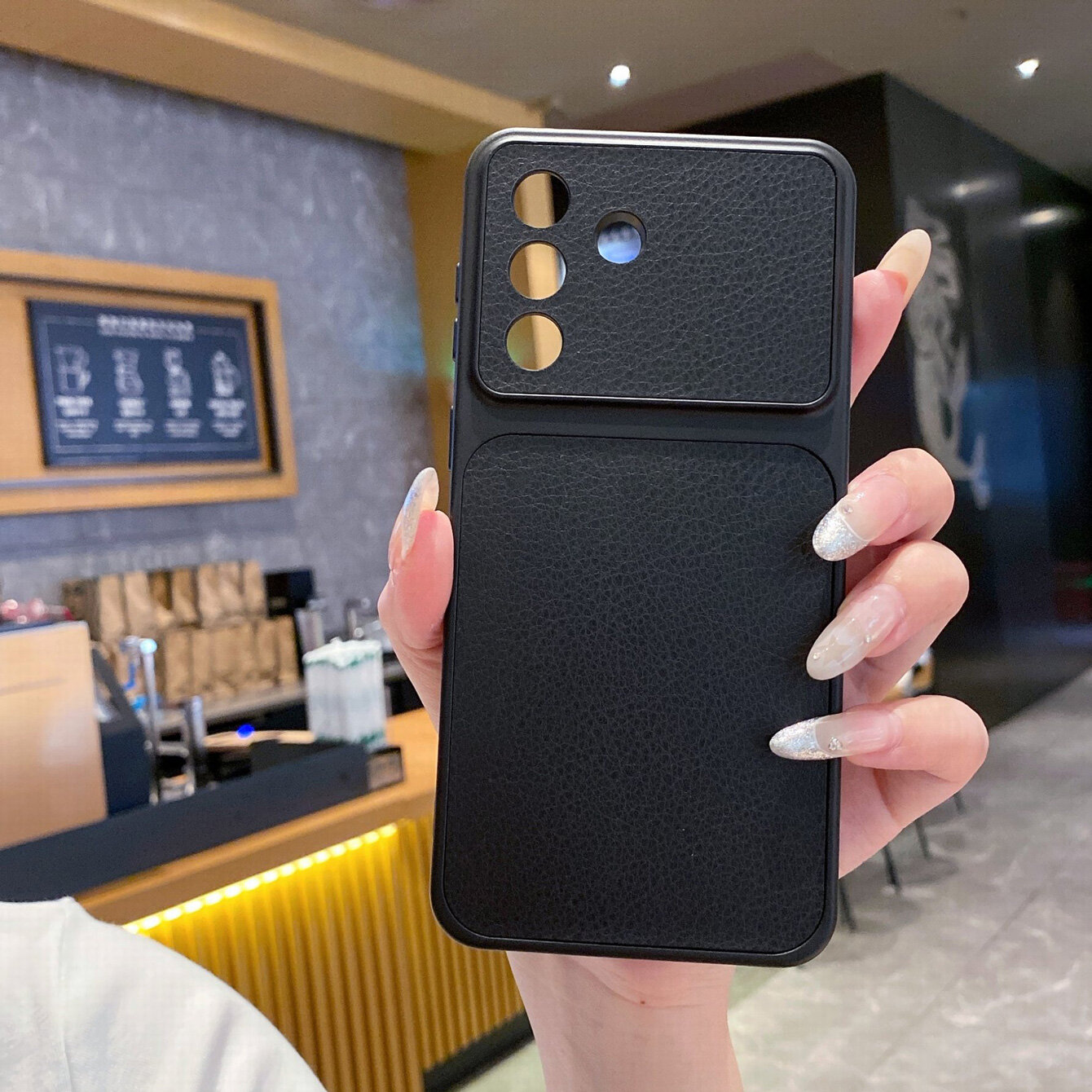 Чехол для Samsung Galaxy A16(Самсунг A16) из двух частей из искусственной кожи, мягкий чехол для защиты объектива