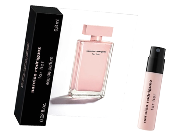 Парфюмерная вода Narciso Rodriguez Narciso Rodriguez For Her Eau De Parfum пробник 0.8 / Нарциссо Родригес Розовые сэмпл