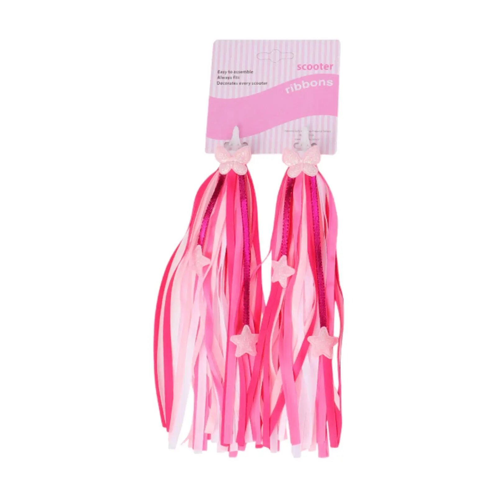 Ленты-кисточки для руля детского велосипеда Kids Bicycle Tassel pink