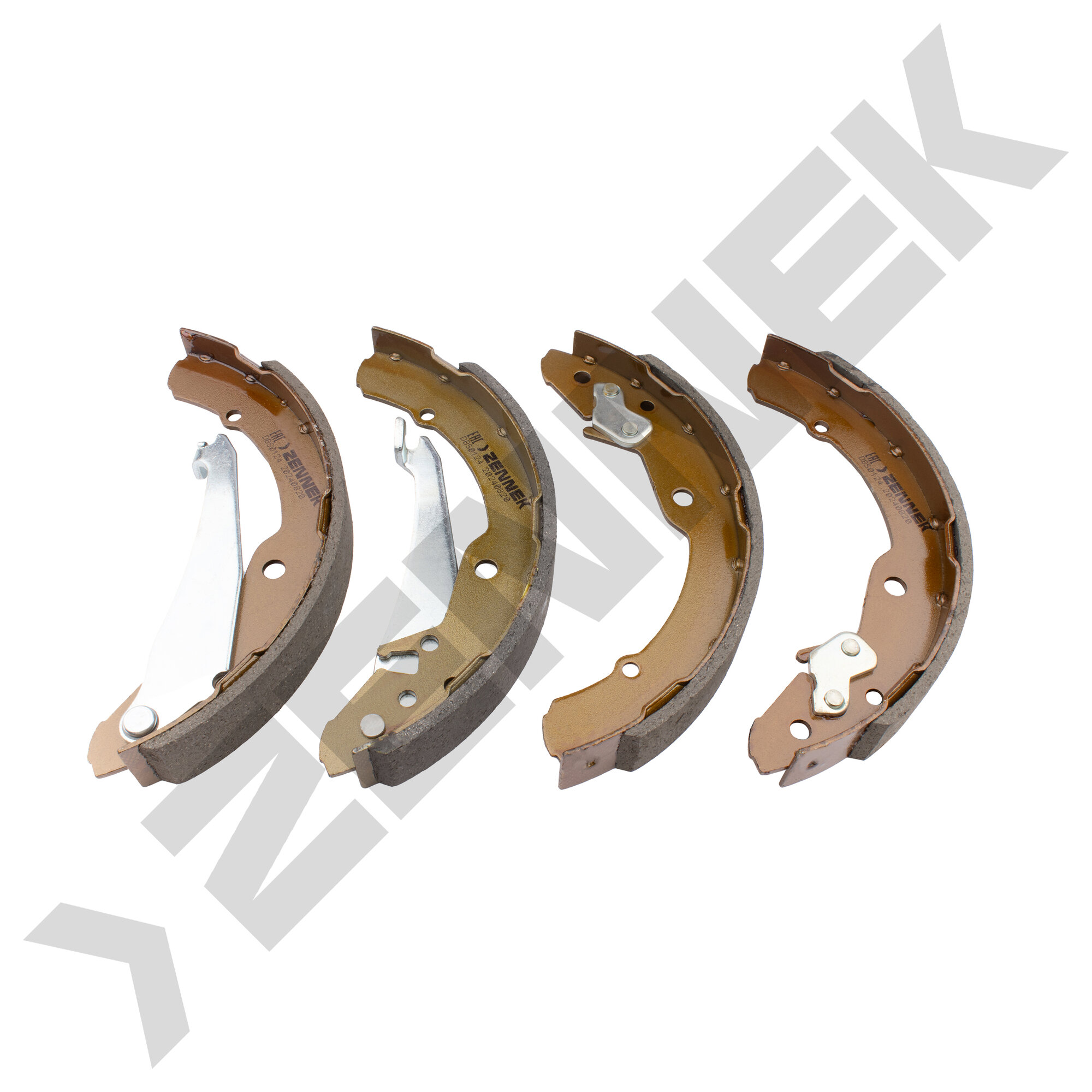Колодки тормозные барабанные SKODA OCTAVIA 96-13, ROOMSTER 06-15 ZENNEK DBS0124