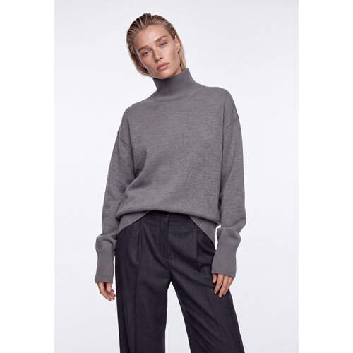 фото Свитер kivi clothing, размер 40-46, , серый меланж