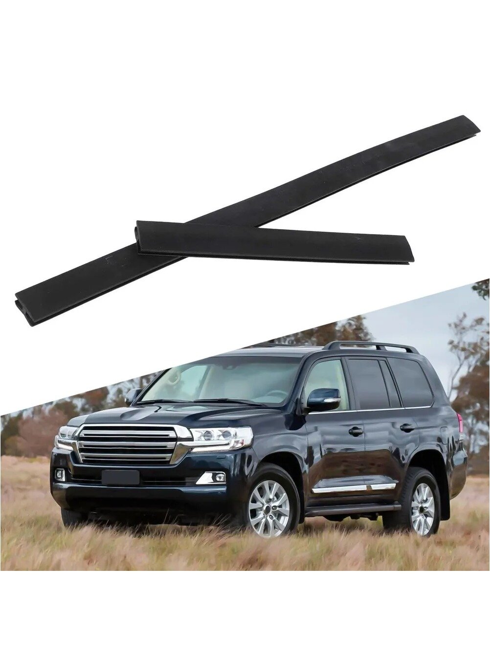 Передние молдинги крыши для Toyota Land Cruiser 200, Lexus LX570, 75551-60110