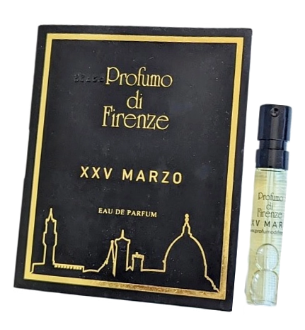 Стойкий аромат Profumo Di Firenze Xxv Marzo пробник 2 / Парфюмерная вода Профумо Ди Фиренце 25 Марцо миниатюра