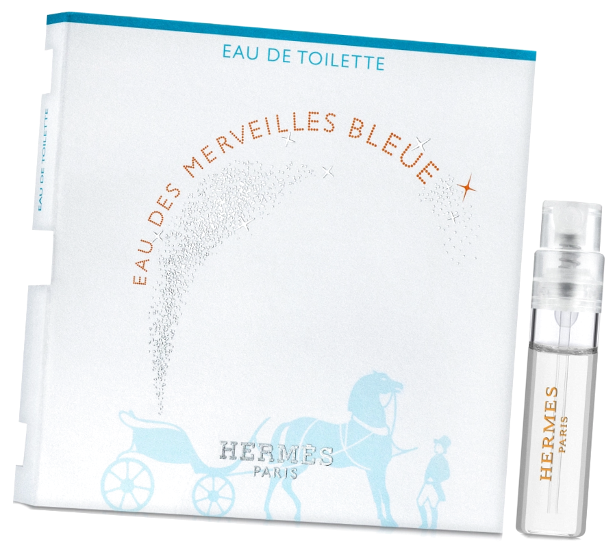 Туалетная вода Hermes Eau Des Merveilles Bleue 2 миниатюра / Пробник парфюма Гермес О Де Мервейлс Блу / Сэмпл аромата