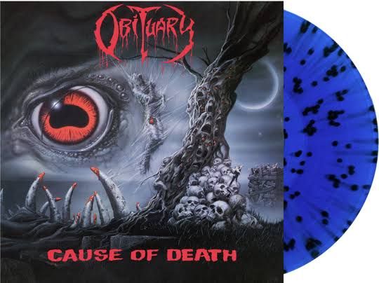 Виниловая пластинка Obituary - Cause Of Death LP Blue/Black Splatter - US Press Ltd.300 - Remastered