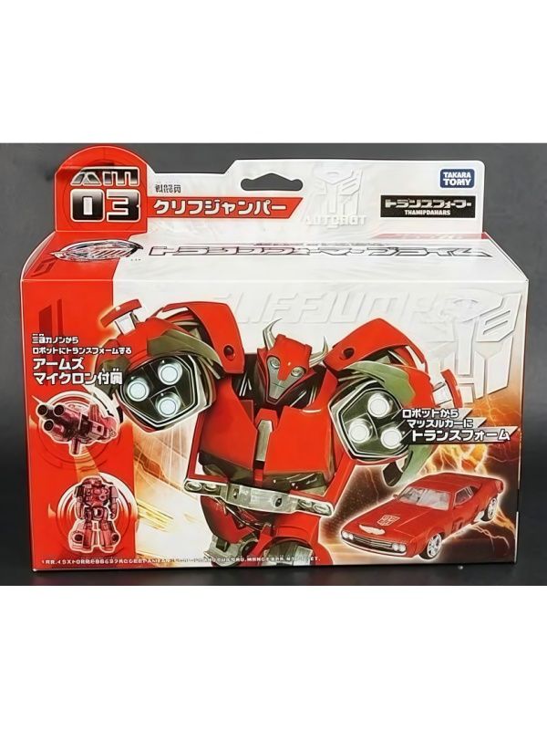 Трансформеры игрушки Takara Tomy AM-03 Cliffjumper Japanese Transformers Prime Arms Micron