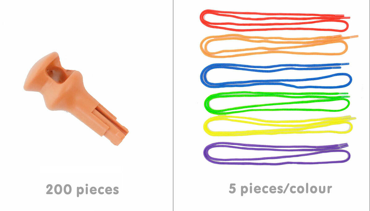 Колышки и шнуровка для STEM Стены (200 колышков, 30 шнуровок) MasterkidzАрт. 9972