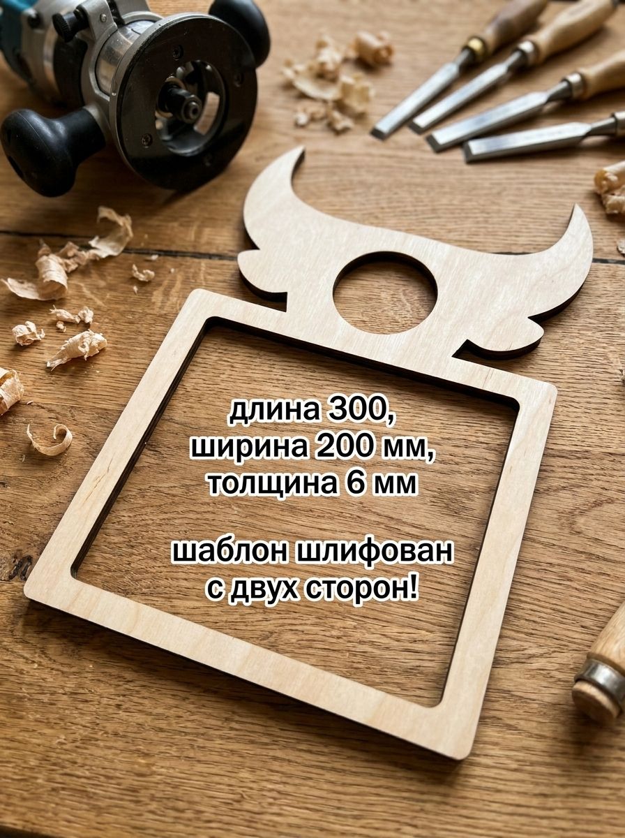 Шаблон для изготовления менажниц бык, доски для подачи-приспособление для фрезерования
